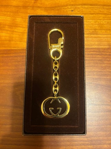 Vintage gucci gold keychain - gucci,