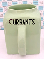 Vintage Bristol ‘Kitchen Ware’ Pountney & Co Currants Jar *no lid* Green