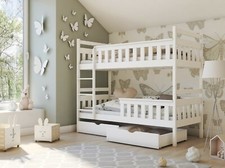 Children Wooden Pine Bunk Bed