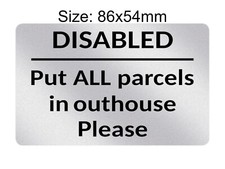 P195 disabled put all parcels - all,