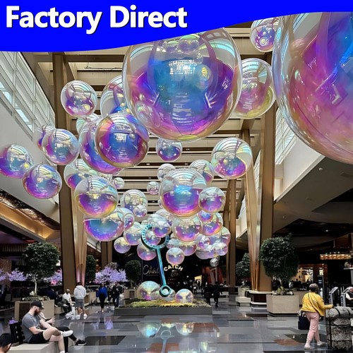 Iridescent inflatable mirror - inflatable,