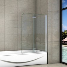 Bath Shower Screen 180° Pivot