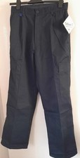 DC Work Trousers-Teflon Coated Colour Navy Size Waist 30in Leg 30in BNWT 