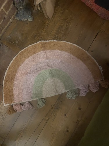 Rainbow pastel bathmat - rainbow,