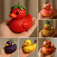 Whimsical fruit themed duck - fruit-themed,
