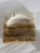 Vintage White & Brown Banded