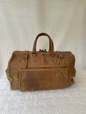 Sencan Leather Holdall Extra Large Doctors Bag Vintage Brown Travel Bag