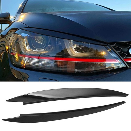 Gloss black headlight - 2x,