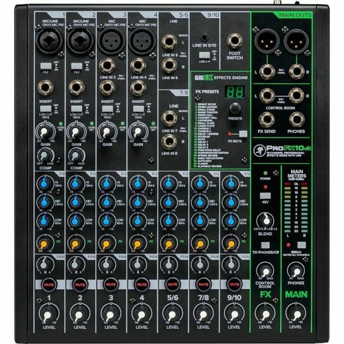 Mackie profx10v3 channel - profx10v3, 10-channel