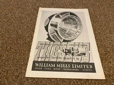 AC33 ADVERT 11X8 WILLIAM MILLS LIMITED FRIAR PARK ROAD WEDNESBUY STAFFS