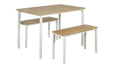 Bolitzo Oak Dining Table & 2