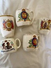 Royal Commemorative Collectable Mugs / Cups - Some Rare X 5
