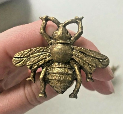 Gold bee vintage metal drawer - vintage,