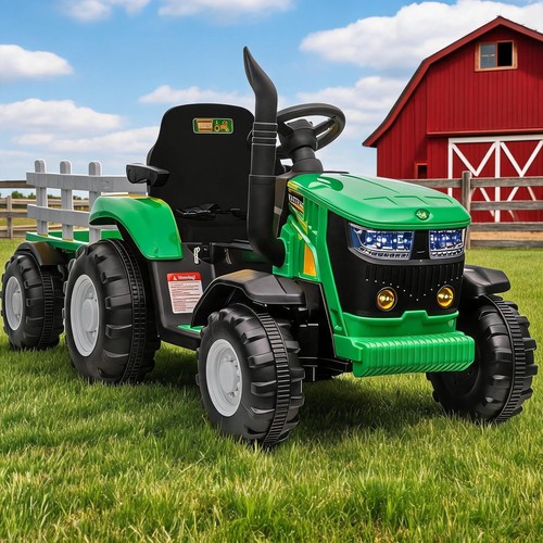 Kids ride tractor trailer - kids,