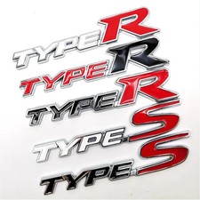 3D Metal Type S Badge Type R
