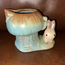 Hornsea  Pottery Small moch Cottage Detail Rabbit Handled Cream Jug , ex con