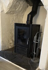Cast Iron Multi-Fuel Wood Burner with Integrated Back Boiler