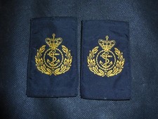 Genuine Old Stock Royal Navy RN Chief Petty Officer CPO Rank Slides / Epaulettes