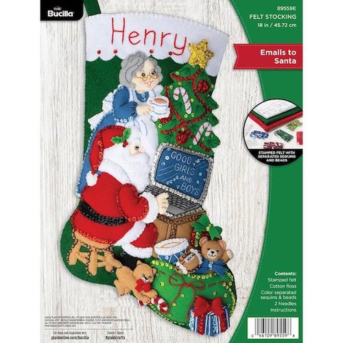 Bucilla felt christmas - bucilla, 18"
