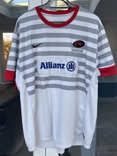 SARACENS Nike Rugby Union Men's Away Shirt 2XL 2012/2013