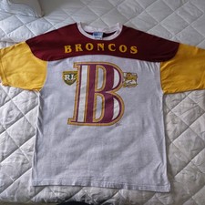 Vintage Rare Brisbane Broncos Rugby League NRL NSW RL ISC T-Shirt Size XL
