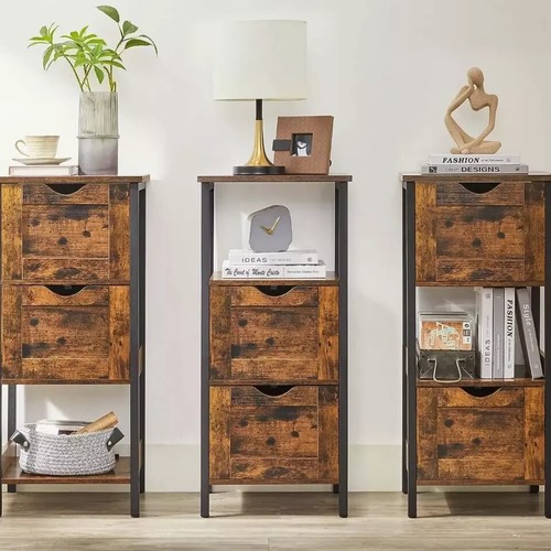 Rustic storage cabinet narrow - rustic,