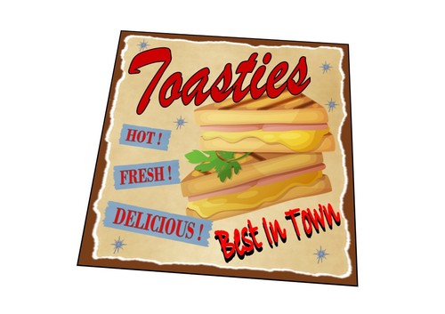 Vintage fast food retro sign - fast,
