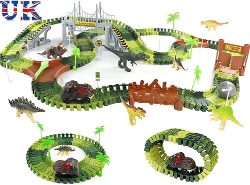 144pcs dinosaur tracks car - tracks,