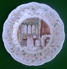 ROYAL DOULTON “THE DAIRY” WORKPLACE OF POPPY EYEBRIGHT - BRAMBLY HEDGE PLATE.