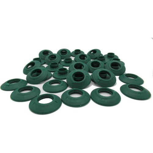 Green plastic snap - 20,