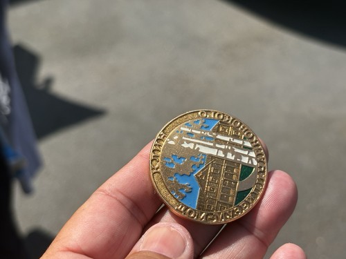 Russian circular pin lapel - pin,