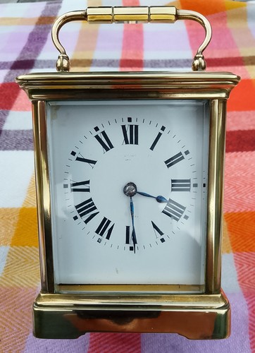 Brass carriage clock - carriage,