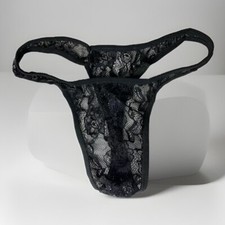 Black Man Sexy Sheer Lacy Micro Panties! The More They Contain, The More You See