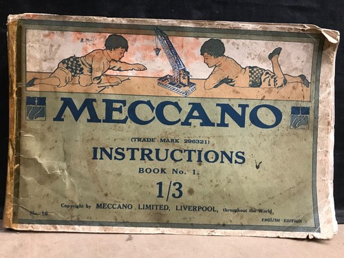 Original meccano instructions - original,
