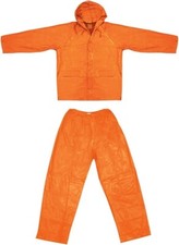 Youth All-Weather Rain Suit – Large/XL Orange Waterproof Jacket & Pants Set