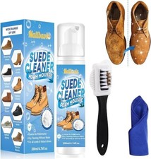 Mallbaola Suede & Nubuck Cleaner 200ml Suede Shoe Cleaner Kit Brush Dirt Remover