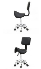 Black saddle salon - saddle, stool