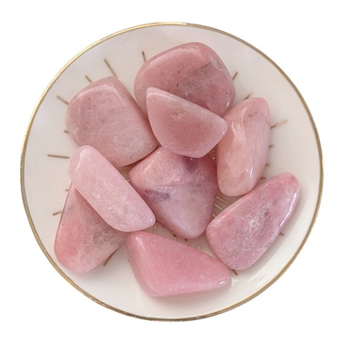 Pink petalite tumblestone - petalite,
