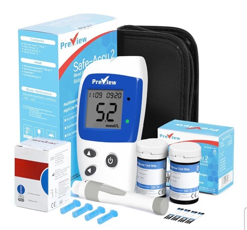 Blood sugar monitor kit with - sugar,