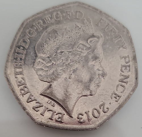 2013 50p coin benjamin - 2013, uk