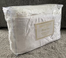 Hillcrest Fine Linens Floral Vine King Sheet Set Vintage White 250 Thread Count