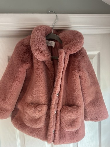 Girls pink faux fur - h&m,