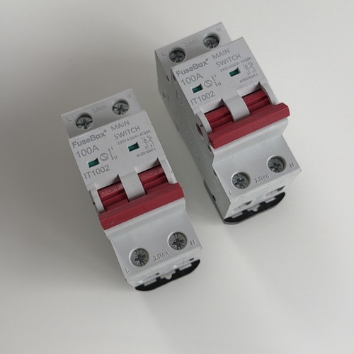 Fusebox 100a double pole - 2x,