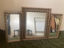 Foldable Vanity Mirror with Standing Swivel Feature In The Middle