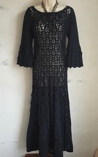 Vintage Style Black Crochet