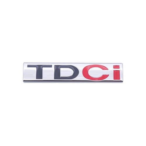Tdci chrome red badge - &,