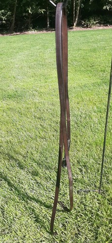Dark brown western leather - brown,