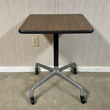 Eames for Herman Miller Rolling Side Contract Table Universal Base Laminate Top