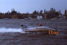 35mm Slide - Power Boat On Oulton Broad, 1980
