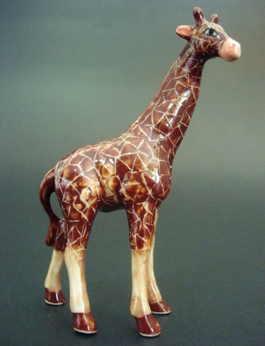 Ceramic giraffe figurine - ceramic,